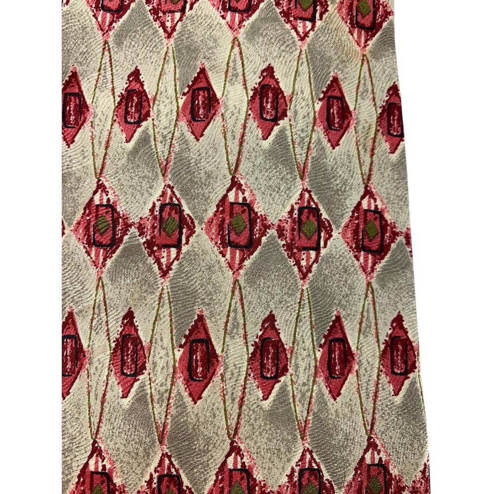 Paul Fredrick‎ Mens Geometric 100% Italian Silk Necktie MADE in USA - Picture 4 of 12